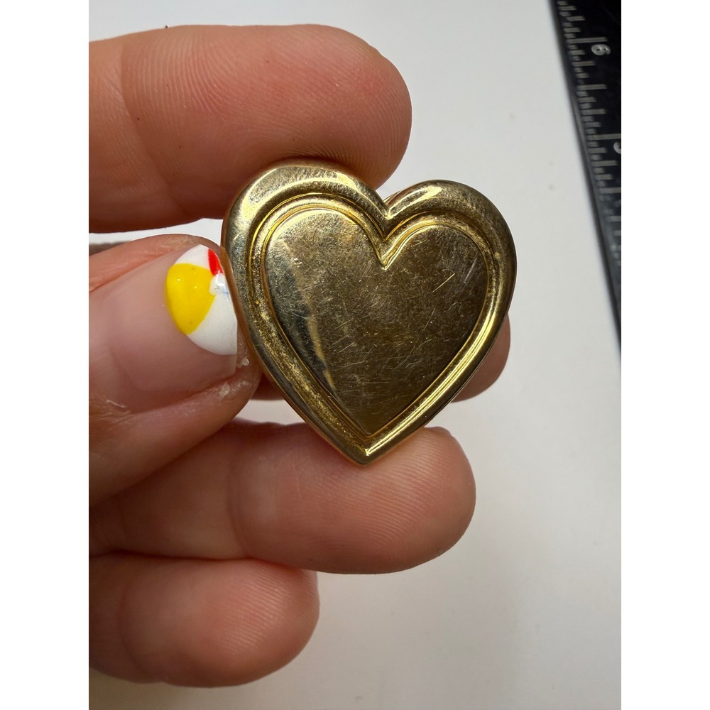 Vintage The Variety Club Gold Tone Heart Pin Charity Collectible Brooch